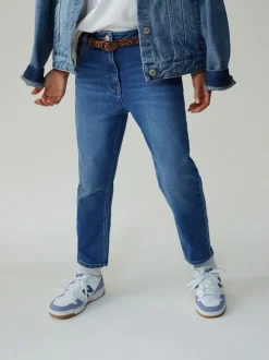 Bleu moyen - Jean extensible ajusté (3-16ans)