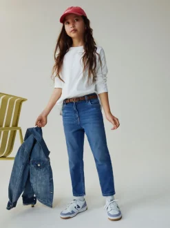 Bleu moyen - Jean extensible ajusté (3-16ans)