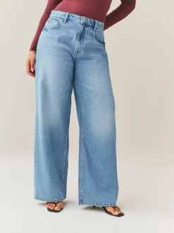 Bleu moyen - Jean Hourglass coupe large