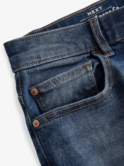 Bleu moyen - Jeansextensible classique coupe fuselée régulière