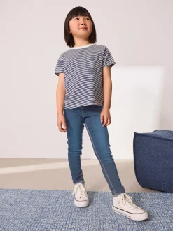 Bleu moyen - Jegging extensible (3-16ans)