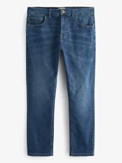 Bleu moyen - Lit 1 place - Coupe ajustée Classic Jeans extensibles