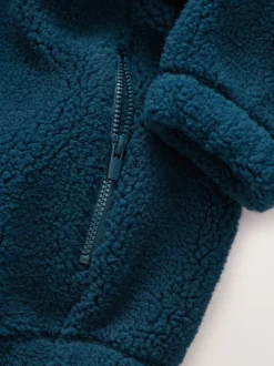 Bleu moyen - Polaire à col cheminée (3-16ans)