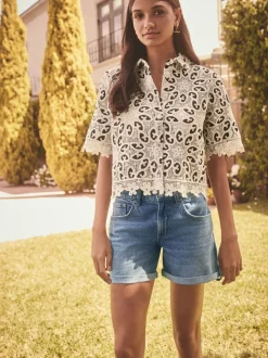 Bleu moyen - Short garçon en jean