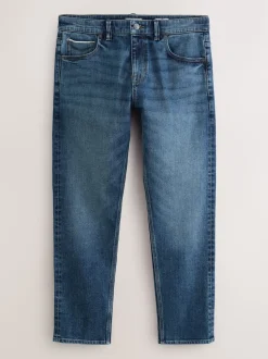 Bleu moyen - Slim Fit (Slim Fit) - Signature Selvedge jean Denim Jeans