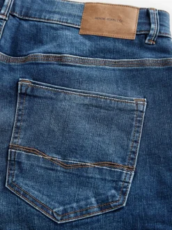 Bleu moyen - Slim Fit (Slim Fit) - extensible Denim Jeans