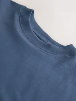 Bleu moyen - T-shirt Manches courtes (3-16ans)