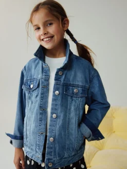 Bleu moyen - Veste western Denim (3-16ans)