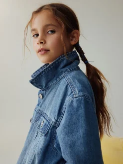 Bleu moyen - Veste western Denim (3-16ans)