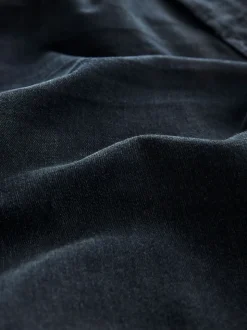 Bleu noir - Straight Fit Classic Jeans extensibles