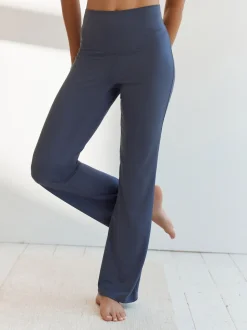 Bleu nuit - Leggings de sport de yoga évasés Supersoft Dry Tech