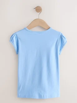 bleu pâle - Lot de 2 t-shirts à manches bouffantes (3-16ans)