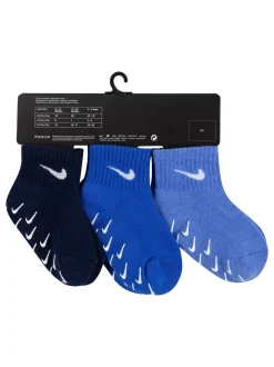 Bleu Polar - Nike Chaussettes Gripper pour nourrissons 3 Lot