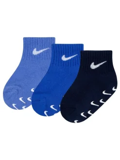 Bleu Polar - Nike Chaussettes Gripper pour nourrissons 3 Lot