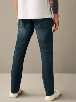 Bleu profond - Slim Fit (Slim Fit) - extensible Denim Jeans