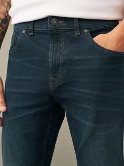 Bleu profond - Slim Fit (Slim Fit) - extensible Denim Jeans