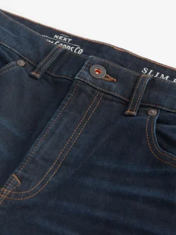 Bleu profond - Slim Fit (Slim Fit) - extensible Denim Jeans