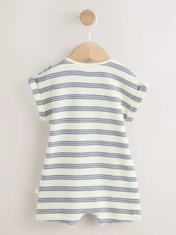 Bleu rayé J’aime mon papa - Barboteuse Bébé en jersey