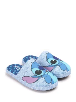 Bleu surpiqué - Chaussons mules d’hiver Vanilla Underground femme