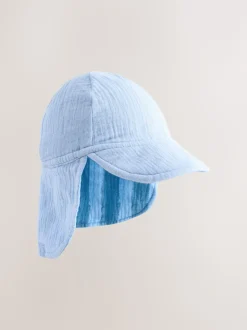 Bleu Tonal Rayure - Chapeau d’été légionnaire bébé (0mois-2ans)