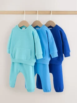 Bleu vif - Ensemble sweat et jogging bébé 6 pièces (0mois-3ans)