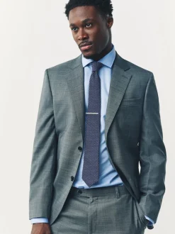 bleu vif - Lot de 2 cravates clip texturées