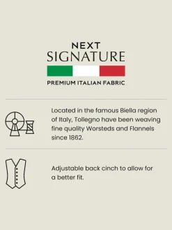 bleu vif - Signature Gilet de costume Tollegno