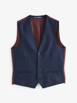 bleu vif - Signature Gilet de costume Tollegno