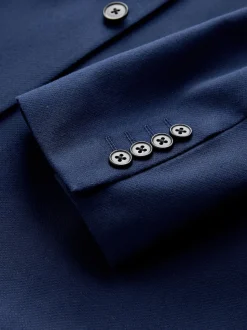 bleu vif - Skinny Fit (Skinny Fit) - Veste de costume texturée