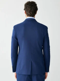 bleu vif - Skinny Fit (Skinny Fit) - Veste de costume texturée
