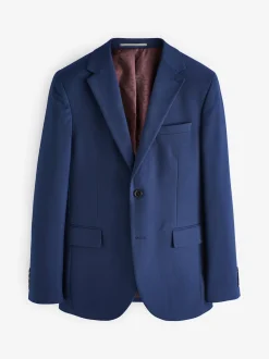 bleu vif - Slim Fit (Slim Fit) - Veste de costume texturée
