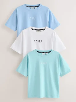 Bleu/Blanc - Baker by Ted Baker T-shirt 3 Pack