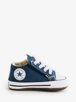Bleu/Blanc - Converse Baskets Chuck Taylor en toile pour bébé