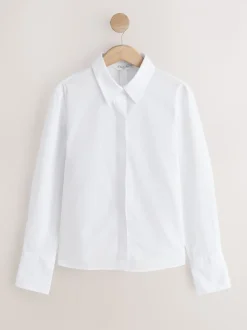 Bleu/Blanc - Lot de 2 chemises ajustées extensibles indispensables à manches longues