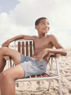 Bleu/Blanc - Rayure Short de bain (3-16ans)