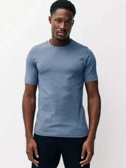 Bleu/blanc écru/vert - Lot de 3 t-shirts Muscle Fit Essential