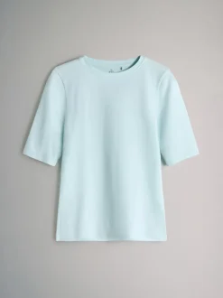 Bleu/bleu clair/Crème/Blanc - The Set lot de 4 t-shirts à manches mi-longues à col rond