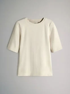 Bleu/bleu clair/Crème/Blanc - The Set lot de 4 t-shirts à manches mi-longues à col rond