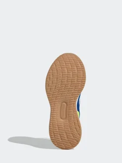 Bleu/citron vert - adidas Baskets de course Runfalcon 5 à lacets élastiques pour enfant