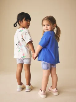 Bleu/Crème - Ensemble short haut et cycliste Lot de 2 (3mois7ans)