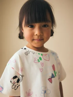 Bleu/Crème - Ensemble short haut et cycliste Lot de 2 (3mois7ans)