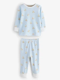 Bleu/écru bébé ours - Lot de 3 pyjamas Snuggle (9mois-6ans)