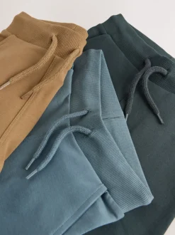 Bleu/Fauve Marron/gris anthracite - Lot de 3 joggings super skinny (3mois-7ans)