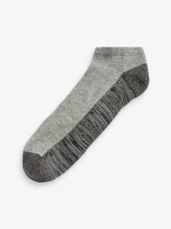 Bleu/Gris - Lot de 5 - Chaussettes de sport rembourrées