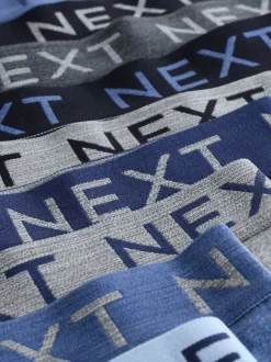 Bleu/Gris - Lot de 10 boxers (1.5-16ans)