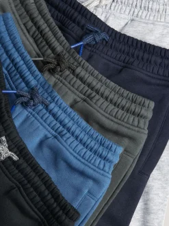 Bleu/gris/noir - Lot de 5 joggings Basic (3-16ans)