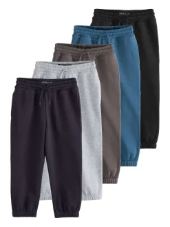 Bleu/gris/noir - Lot de 5 joggings Basic (3-16ans)