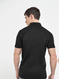 Bleu/gris/noir - Polo en jersey Manches courtes 3 Pack