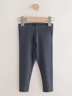 Bleu/Gris/Rayure - Lot de 5 leggings côtelés (3mois-7ans)