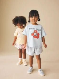 Bleu/Jaune - Ensemble haut et short Lot de 2 (3mois à7ans)